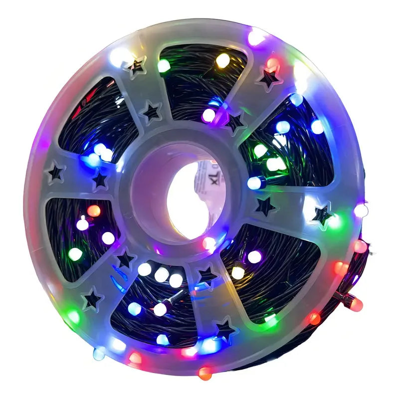 Rollo De Luces Navidad Guirnalda Led Multicolor 50 Metros