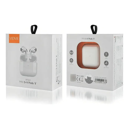 Audífonos Inalámbricos Vidvie S-v Pods V Bt683 Color Blanco Luz Agua