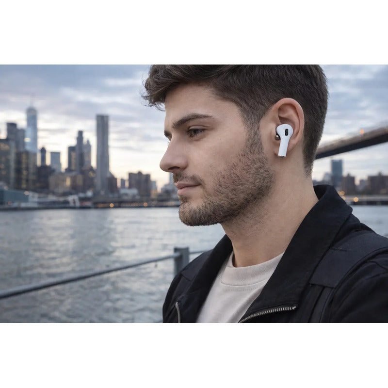 Audífonos Inalámbricos Vidvie Bt8001 Semi In Ear Con Bluetooth Y Micrófono Blanco