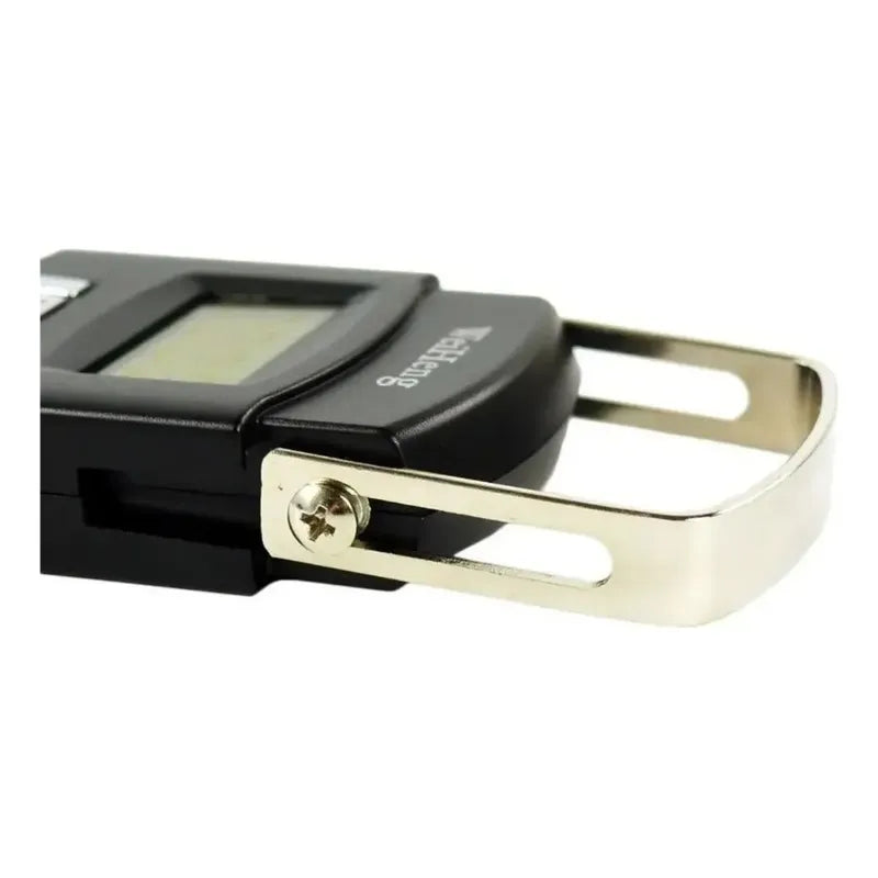 Balanza Pesa Mano Digital Electronica Colgante Portatil Lcd Color Negro