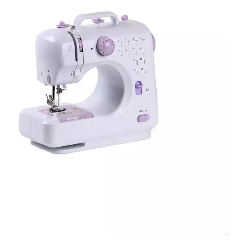Mini Máquina De Coser Multifuncional Eléctrica Para El Hogar Blanco
