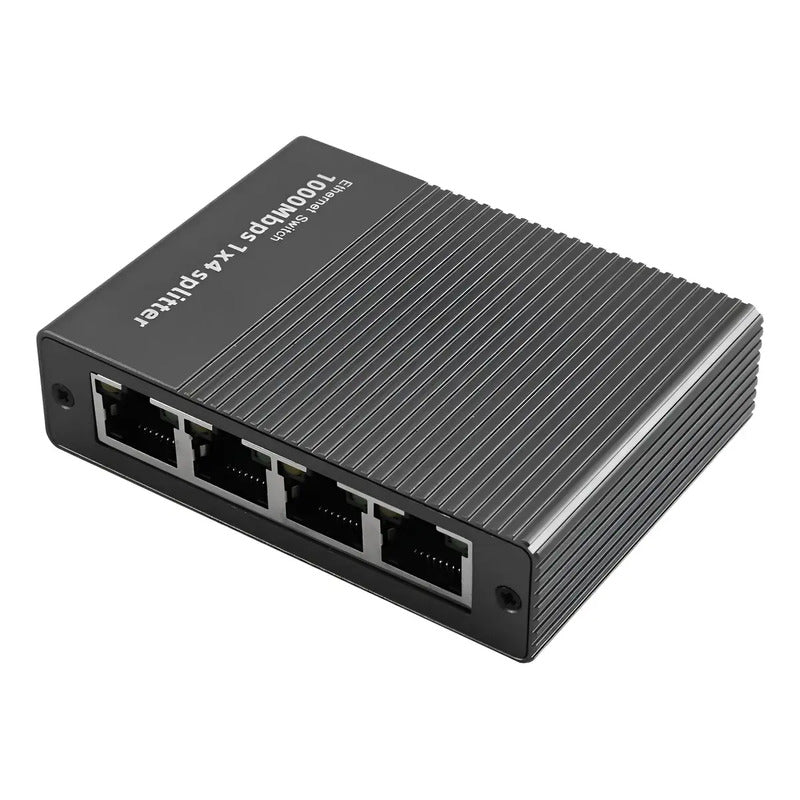 Adaptador Ethernet Rj45 Divisor De Red 4puertos 1000mbps