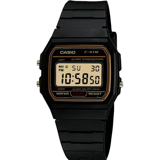 Reloj Unisex Casio Digital F-91wg-9qdf De 3 Atm