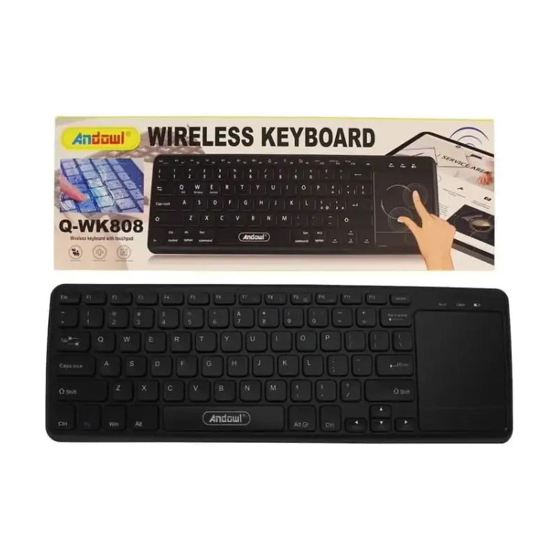 Teclado Inalambrico Q-wk808 Radiofrecuencia Negro