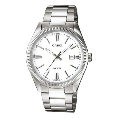 Reloj Casio Hombre Mtp-1302d-7a1vdf Plateado Blanco