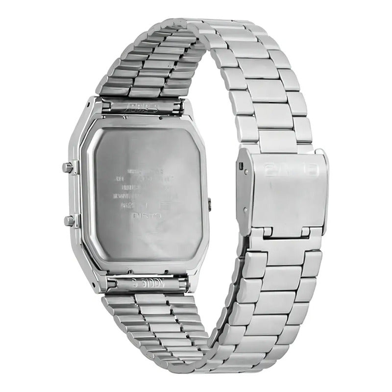 Reloj Casio Hombre Aq-230a-7d Wr Agente Oficial Caba Plateado Blanco