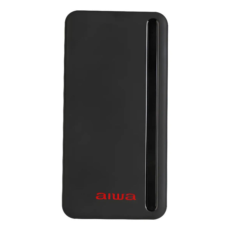 Cargador Portátil Aiwa 10.000 Usb 4 En 1 Universal   Negro Negro