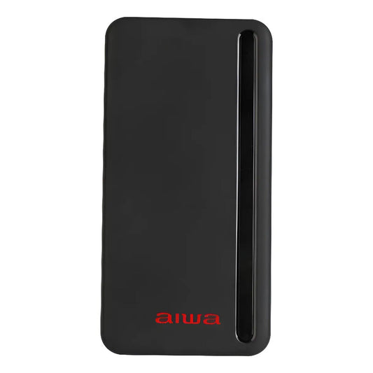 Cargador Portátil Aiwa 10.000 Usb 4 En 1 Universal   Negro Negro