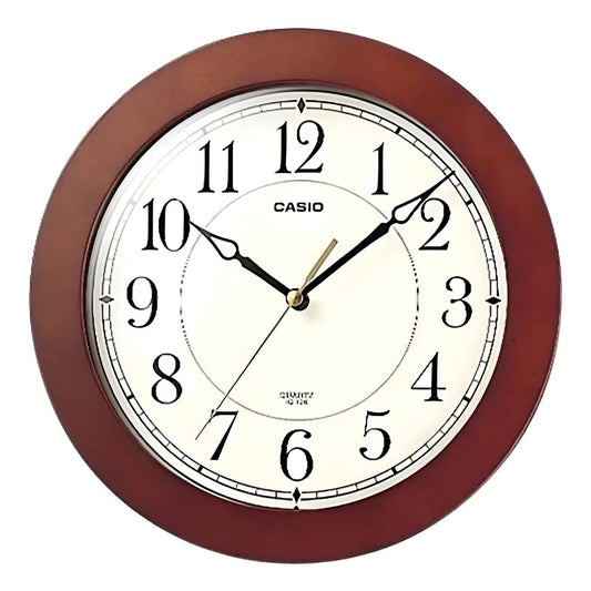 Reloj Pared Casio Iq-126-5d Silencioso 5d Arabicos Surtido
