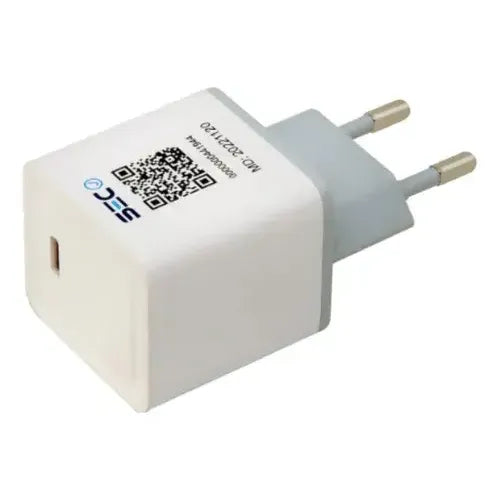 Cargador De Pared Tecmaster 30w 1 Puerto Tipo-c -pd3.0 Blanco