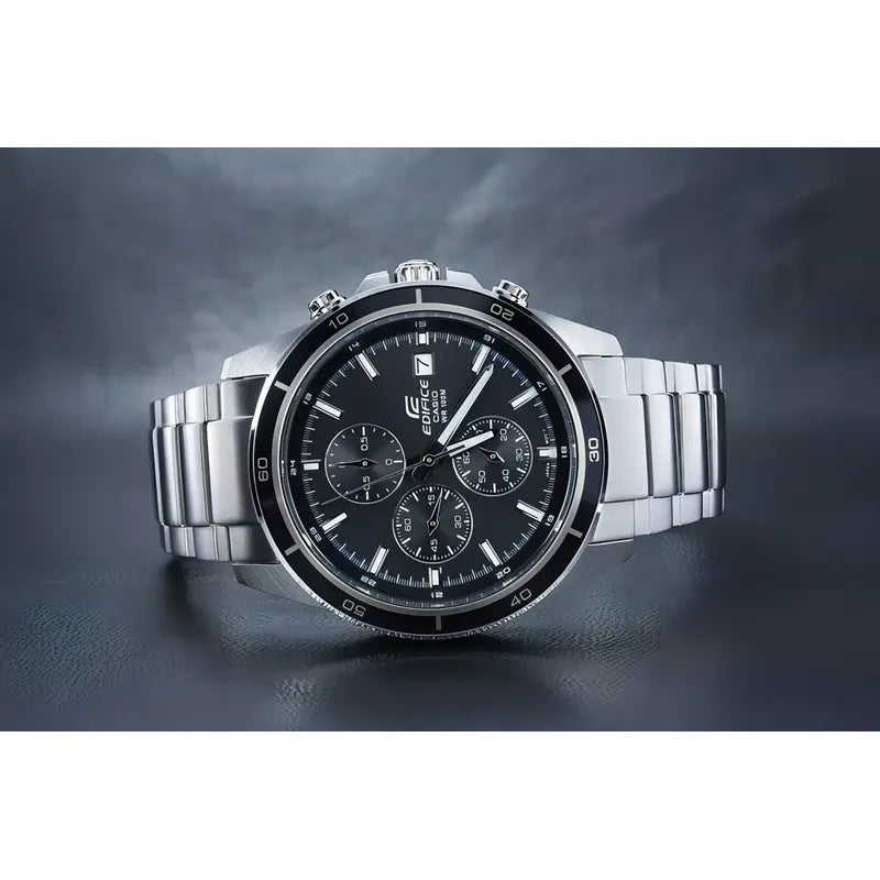 Reloj Hombre Casio Edifice Efr-526d-1a Agente Oficial Caba Gris Negro