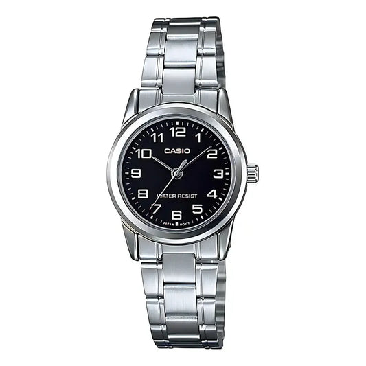 Reloj Casio Mujer Ltp-v001d-1budf Plateado Negro