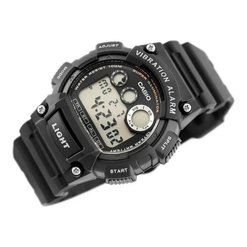 Reloj Casio Modelo: W-735h-1a Negro Sumergible