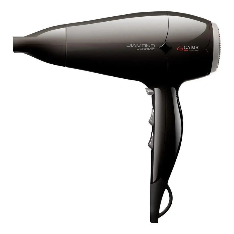Secador De Pelo Gama Diamond St Bk 220 Ion 2300 Watts Color  Negro