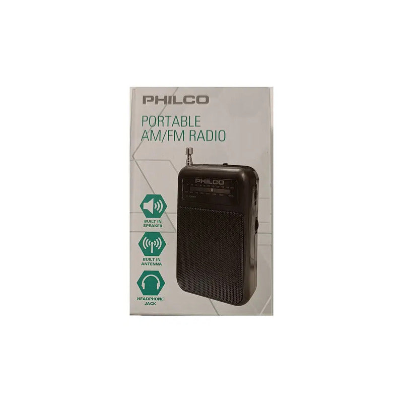 Radio Portátil Philco Phr1000 Analógica Am/fm Ub Negro