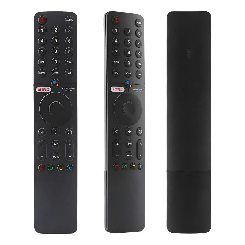 Control Tv Con Voz Xmrm-19 Compatible Para  Xiaomi Mi P1 Q1 Negro