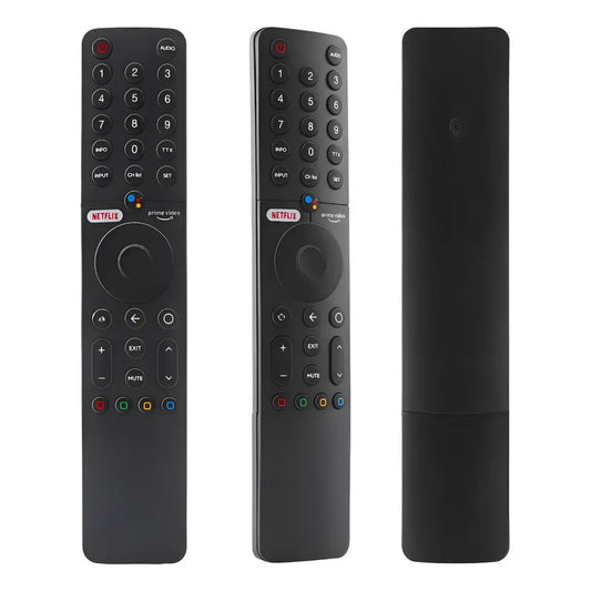 Control Tv Con Voz Xmrm-19 Compatible Para  Xiaomi Mi P1 Q1 Negro