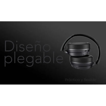 Audífonos Bluetooth Aiwa Táctil Noise Cancelling Aw-anc2040 Color Negro