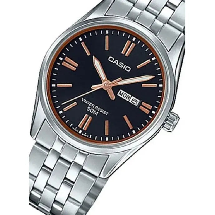 Reloj Casio Mujer Ltp-1335d-1a2vdf Plateado Oro Rosa