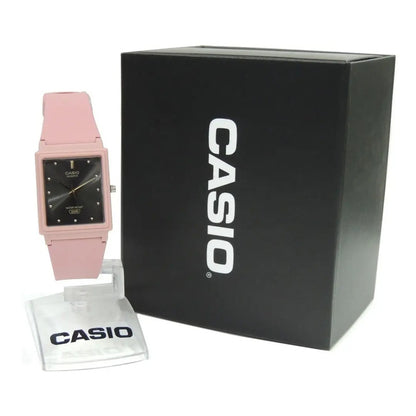 Reloj Casio Analógico Para Mujer Con Malla De Resina Rosa Pastel