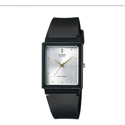 Reloj Casio Mq-38-2a Analógico Con Carátula Azul Y Correa Negra Negro