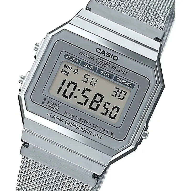 Reloj Casio Hombre A-700wm-7a Vintage Plateado