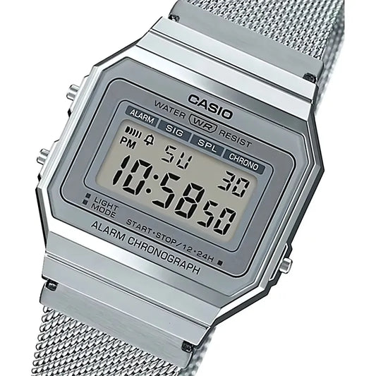 Reloj Casio Hombre A-700wm-7a Vintage Plateado