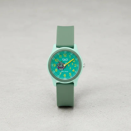 Reloj Niño Q&q Vs50j006y Resistente Verde Agua