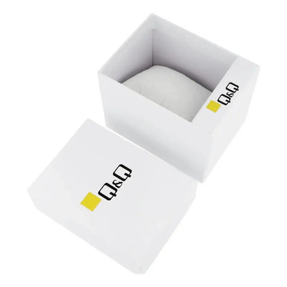 Reloj Q&q Para Hombre De Cuero Con Calendario Y Cuarzo Café Dorado Blanco