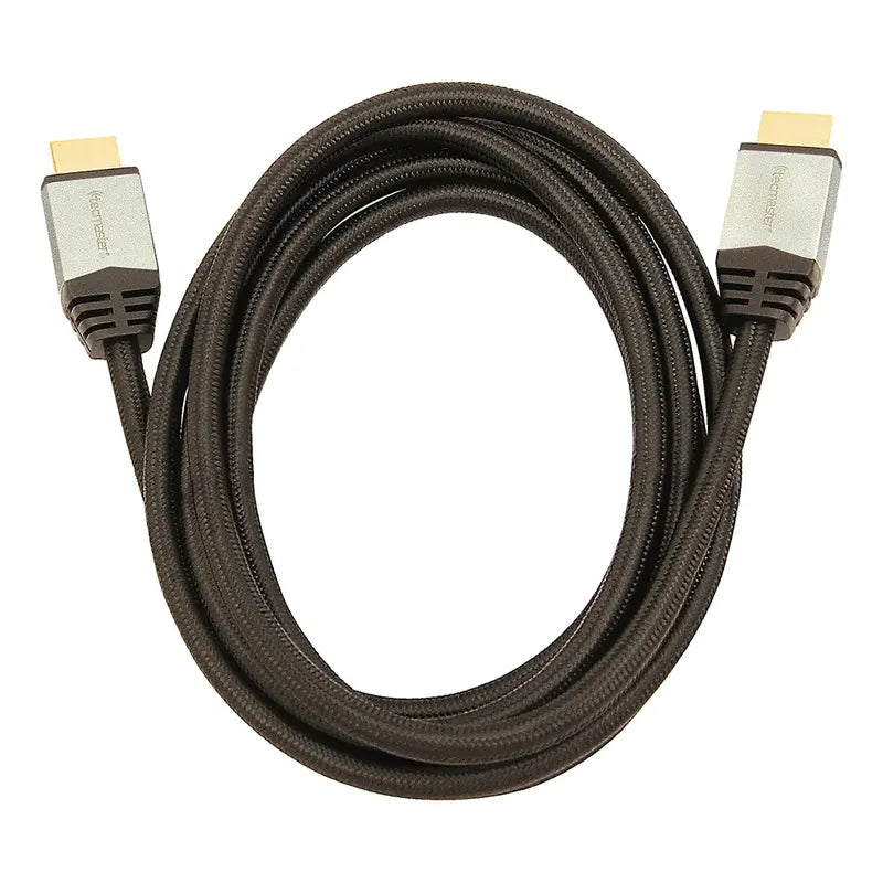 Cable Hdmi Tecmaster Alta Definición 2.1 8k 2m Compatible 3d Hdr Earc Negro
