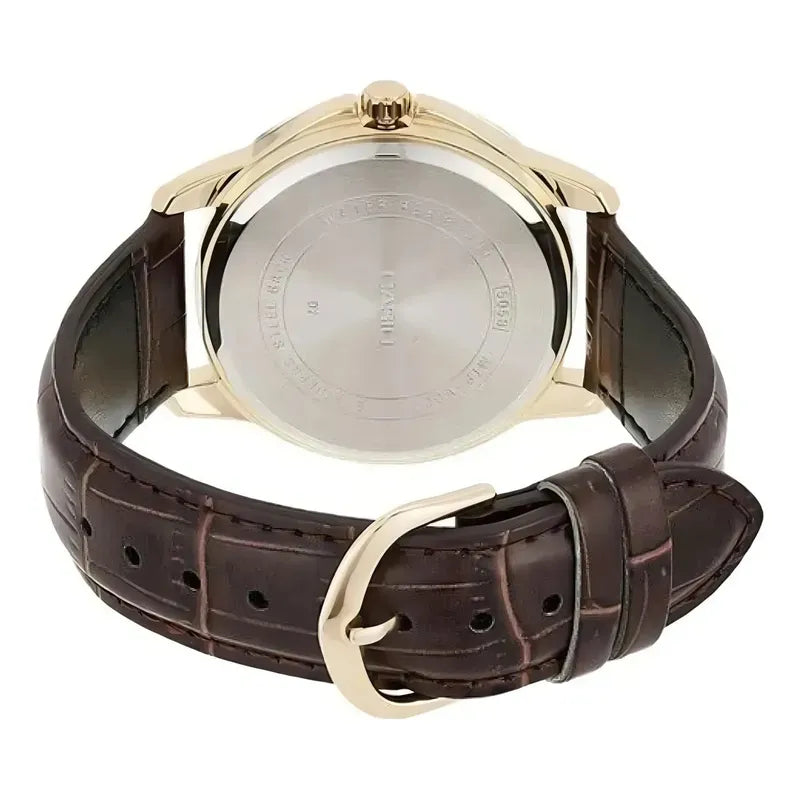 Reloj Casio Ltp-v004gl-9a Mujer Correa Marrón Dorado Dorado Ltp-v004gl-9a