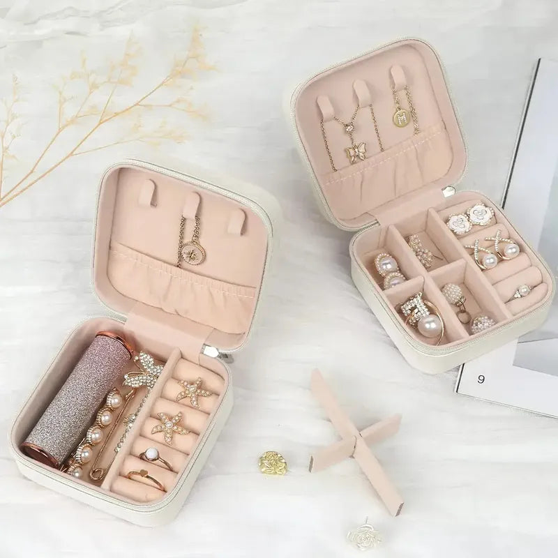 Joyero Portátil Genérico - Estuche Para Joyas 1 Unidad Beige