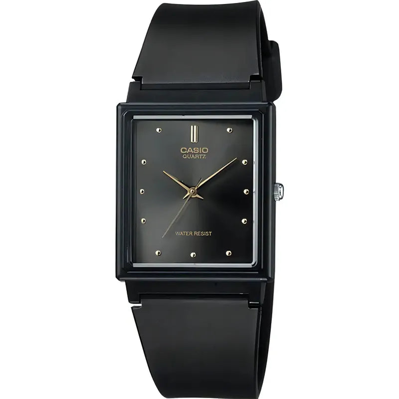 Reloj Casio Mq38 8a Unisex Correa Resina Negro Full Gris Oscuro Mq-38-8a
