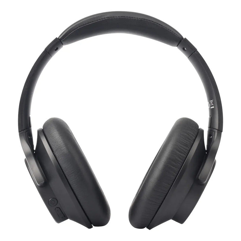 Audifonos Bluetooth Over Ear Aiwa Noise Cancelling Knc1090l Color Negro Luz Azul