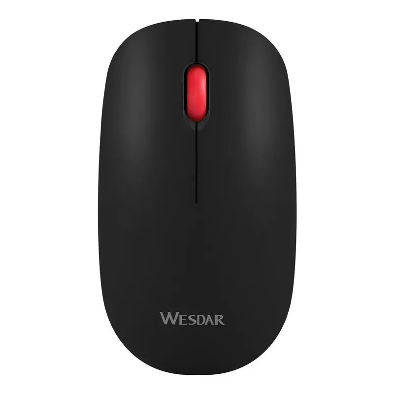 Mouse Inalámbrico Wesdar X19 Negro Óptico 1200dpi Ambidiestro
