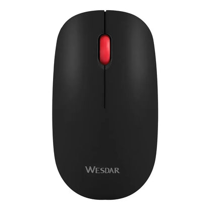 Mouse Inalámbrico Wesdar X19 Negro Óptico 1200dpi Ambidiestro