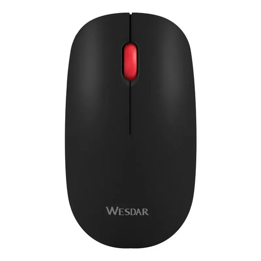 Mouse Inalámbrico Wesdar X19 Negro Óptico 1200dpi Ambidiestro