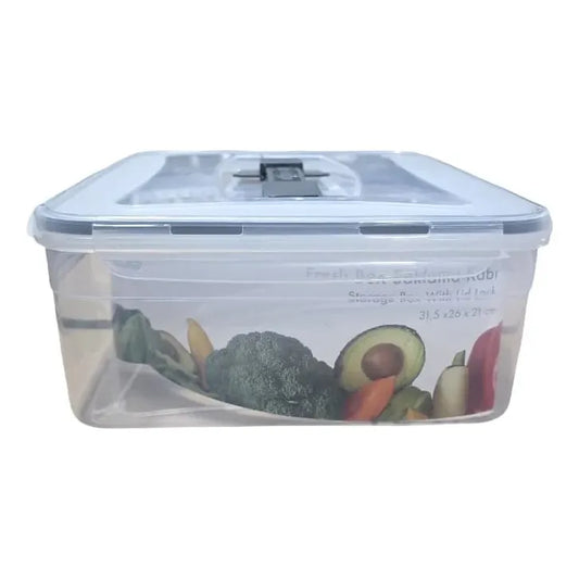 Taper Hermético De Plastico Con Asa Para Comida Transparente
