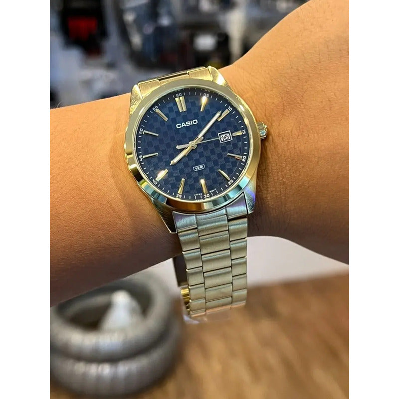 Casio Mtp-vd03g-2audf Hombre Adultos (cód: 37747354) Dorado Azul