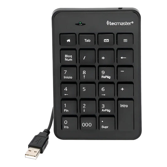 Teclado Numérico Tecmaster Usb Negro