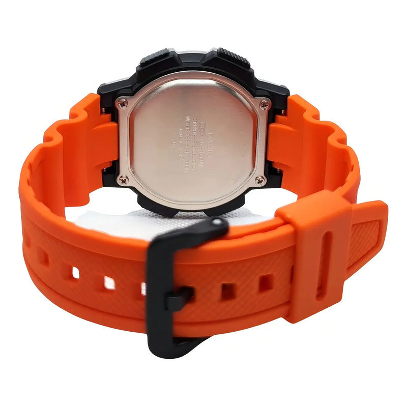 Reloj Pulsera Hombre Casio Youth Series Ae-1000w-4bv Naranja Negro