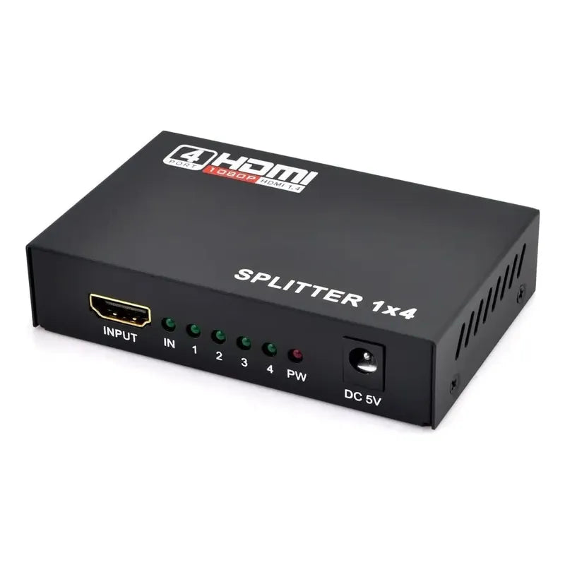 Splitter Hdmi 1x4 Activo 1.4 Full-hd 1080p Soporta 3d 4k