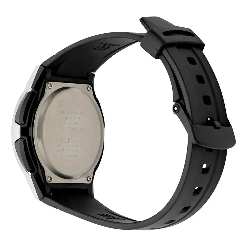 Reloj De Pulsera Casio Collection Aw-80-1a Negro Plateado/negro