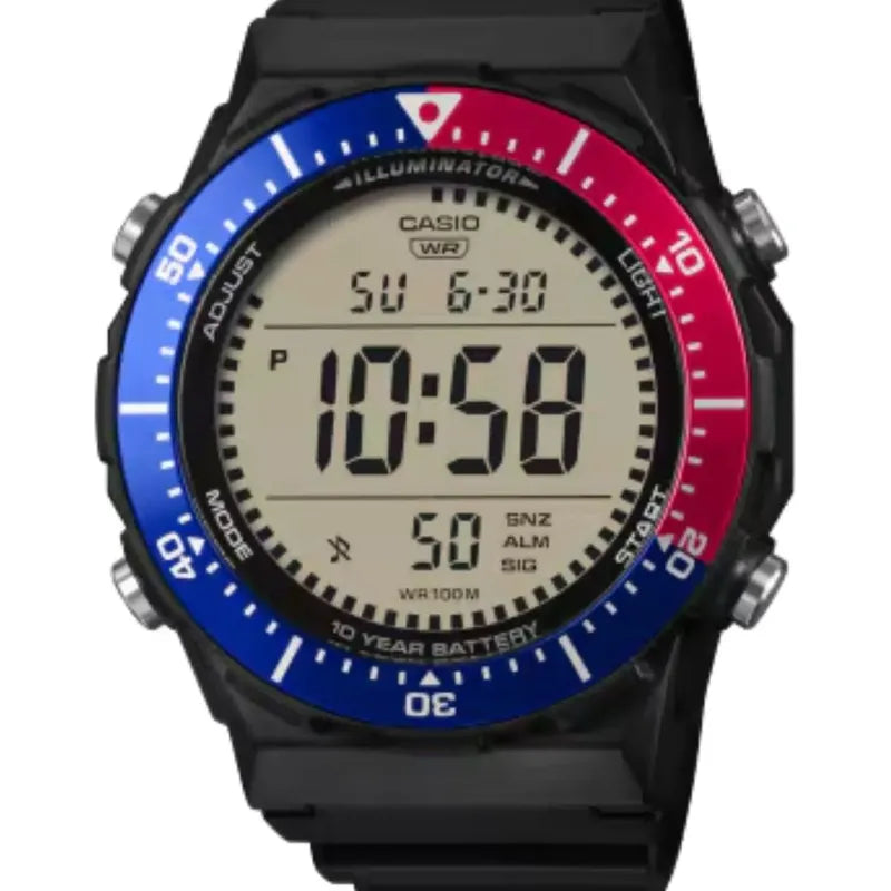 Reloj Digital Casio Timeless Ae-1700h-1a2vdf Para Hombre Negro Azul Oscuro Gris