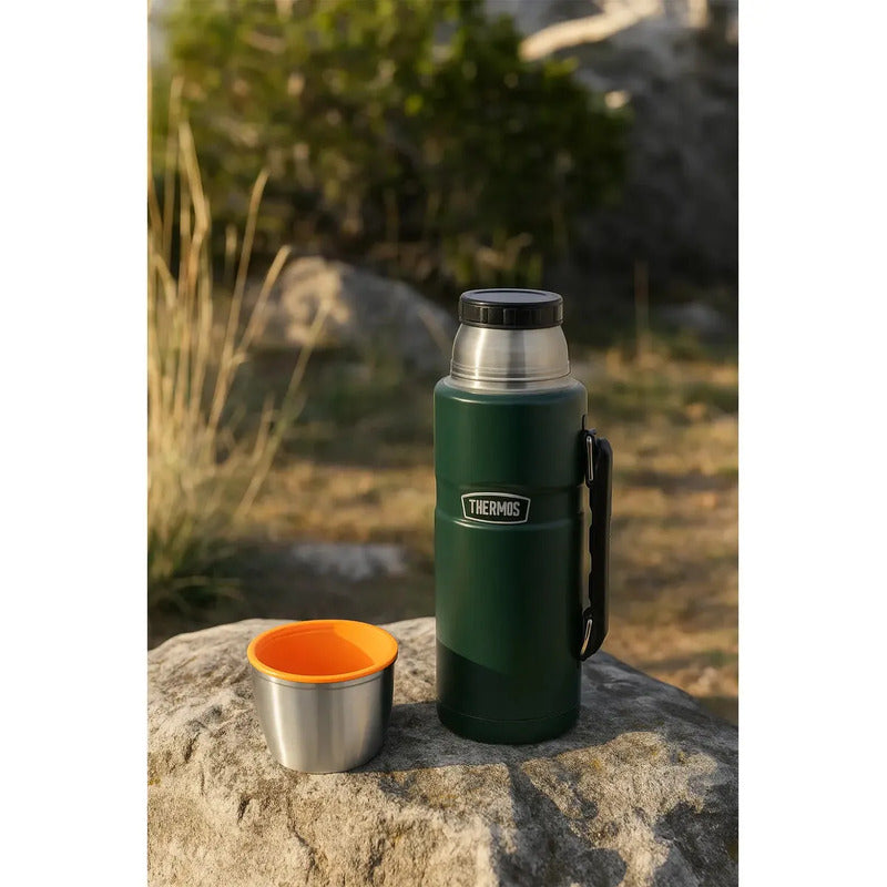 Termo Liquido Acero Inox King 2l Matt Green Verde Musgo
