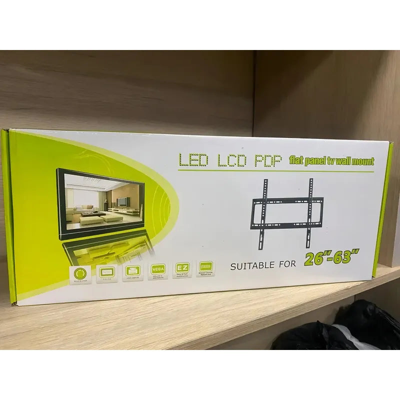 Soporte Fijo Para Tv Pared 26  A 63  Negro Vesa 400x400mm