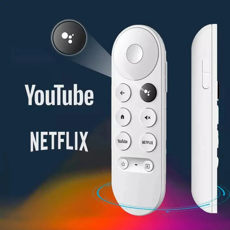Control Remoto Compatible Con Google Chromecast 4k Tv Hd Blanco