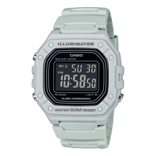 Reloj Pulsera Casio Youth W-218h Blanco Negro
