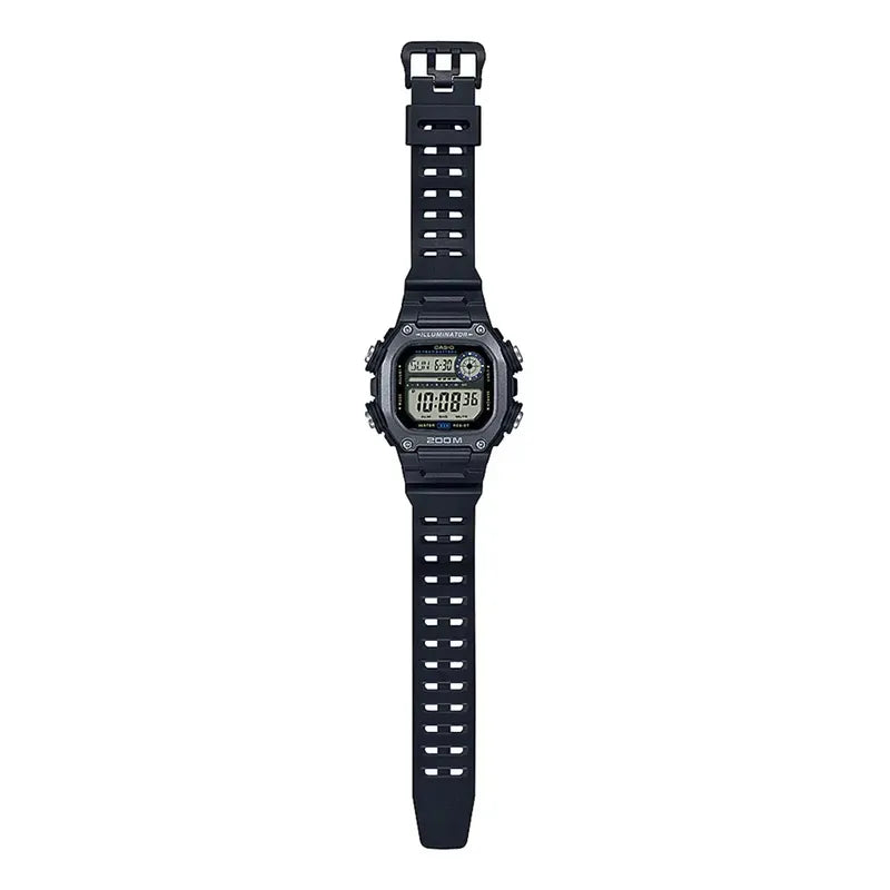 Reloj Casio Digital Para Hombre Dw-291hx-1a, Con Malla De Resina Xl Negro