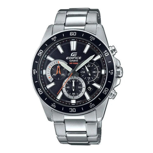 Reloj Casio Edifice Efv-570d-1avudf Color Plateado Negro